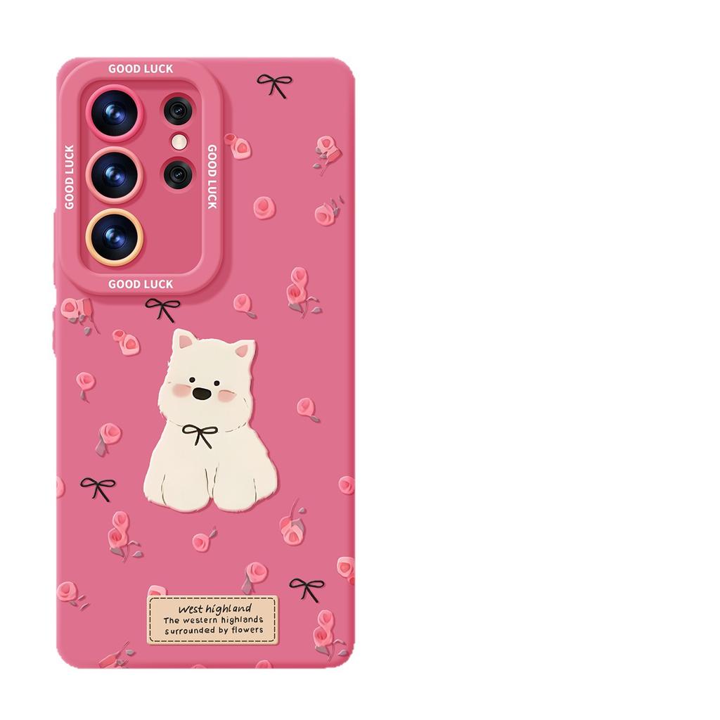 West Highland Mobile Phone Case Is Suitable for Samsung Galaxy S26 with Lanyard S25ultra High-value S24 Girls 23 Sets