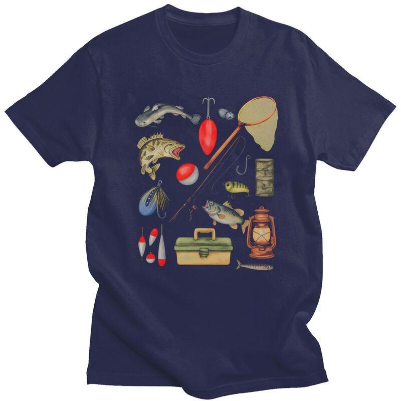 Fishing Gear Essentials T Shirts Men Women ShortSleeve Tshirt Streetwear Casual Graphic Tee Pure Cotton Slim Fit Clothes