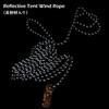 Guy Ropes 3mm Paracord Reflective Cord Guyline Nylon Rope with Tensioners for Outdoor Camping Hiking Awning Tent