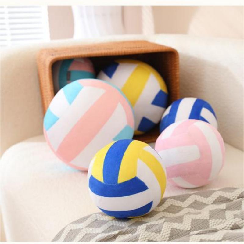 Simulation Printed Volleyball Plush Toy Children Stuffed Pillow Gift Decoration
