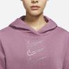 Nike Sweatshirts Women's Light Mulberry Red Hooded Moderate Regular CU6622-533