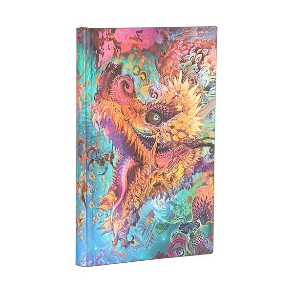 Paperblanks Humming Dragon Notizbuch - 192 Seiten, Maxi-Format 135X210, Punkte, Weicher Einband