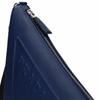 Prada Triangle Monochrome Embossed Logo Leather Triangle Clutch Small Men Clutch Blue 2NE054_2FAD_F0016