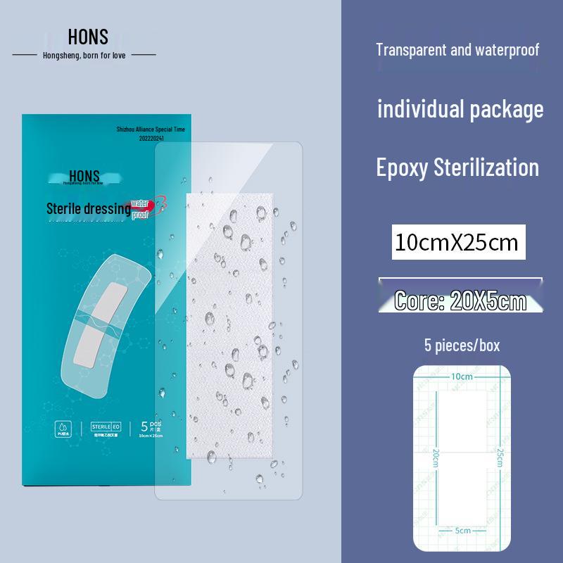 Sterile Adhesive Non-woven Dressing 6x7cm - Breathable Wound Care Band-Aid, First Aid Kit Accessory