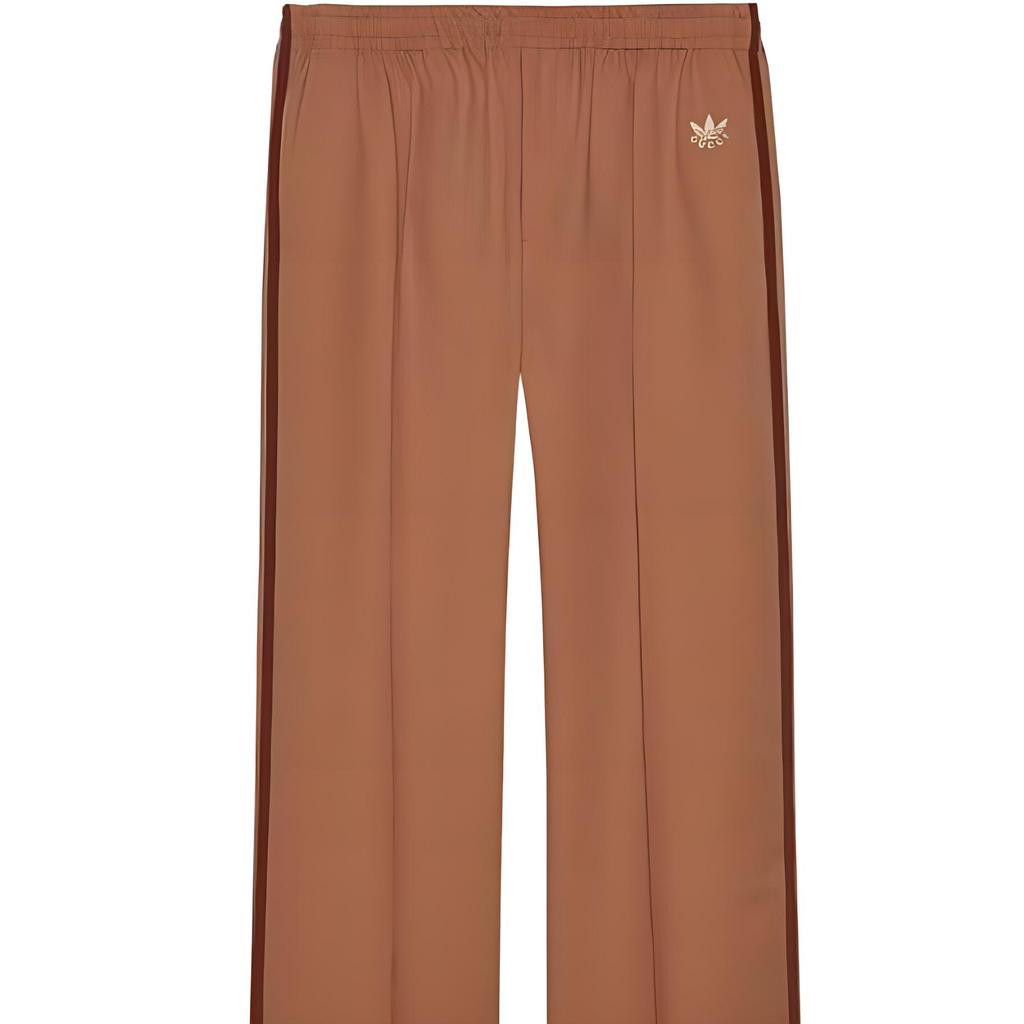 GUCCI x Adidas Originals Knitted Sweatpants Men's Brown 714926-ZAKQ9-2190
