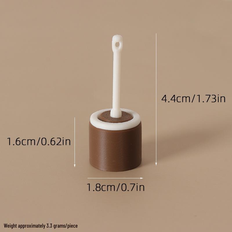 Miniature Dollhouse Bathroom Scene Toilet Brush Model