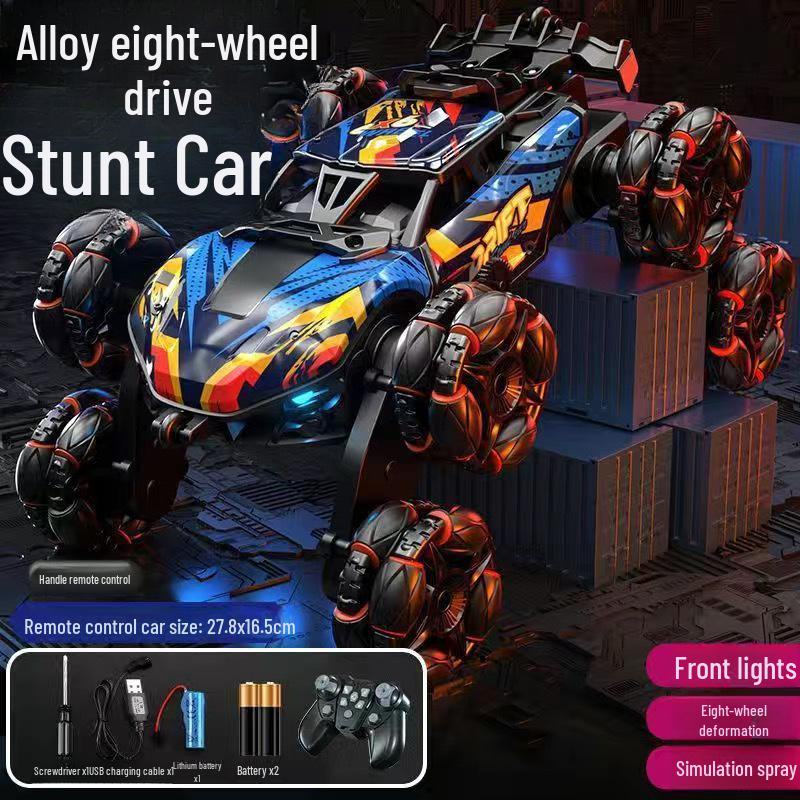 

Шестиколесный внедорожный дрифт-радиомобиль с датчиком жестов, трюковыми и гоночными возможностями Deluxe Three Batteries