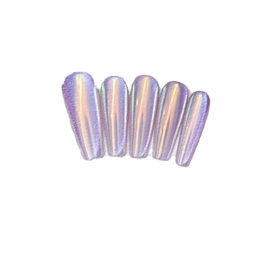 Pure Hand-made Phototherapy Wearable Nail Tablets Color Aurora Wearable Nail Finished Product Reusable Nail Patches