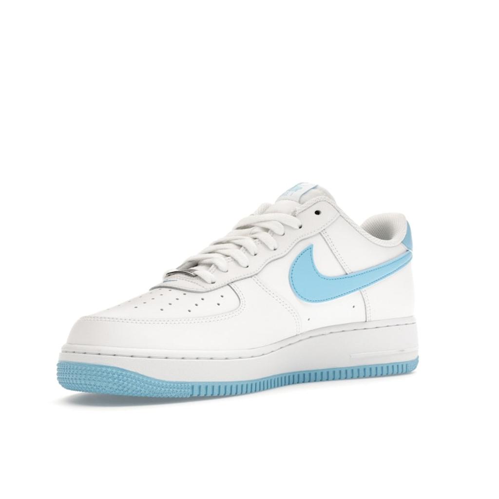 Nike Air Force 1 07 White Aquarius Blue Men Sneakers FQ4296-100