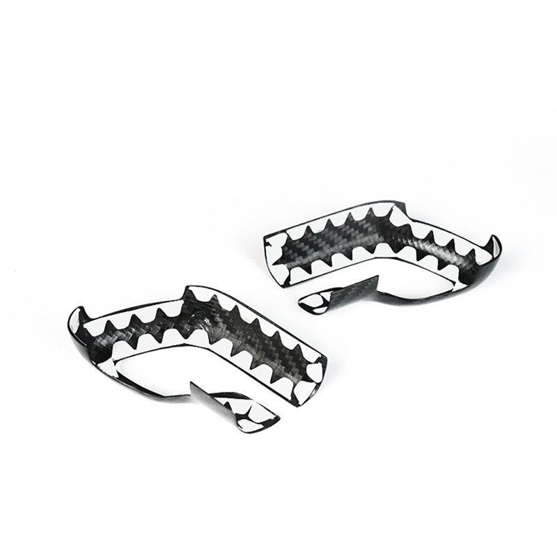 Car Gear Shift Knob Trim Dry Carbon Fiber For Hyundai Elantra N/Veloster N/Kona N/I20 N/I30 N/Tucson N Line