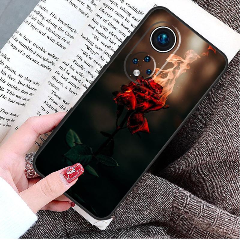 Red Rose Flower Case For Honor Magic 7 5 6 Pro V5 Honor X8b X8a X9b X9c X9a X7a 50 70 90 200 400 Lite Cover