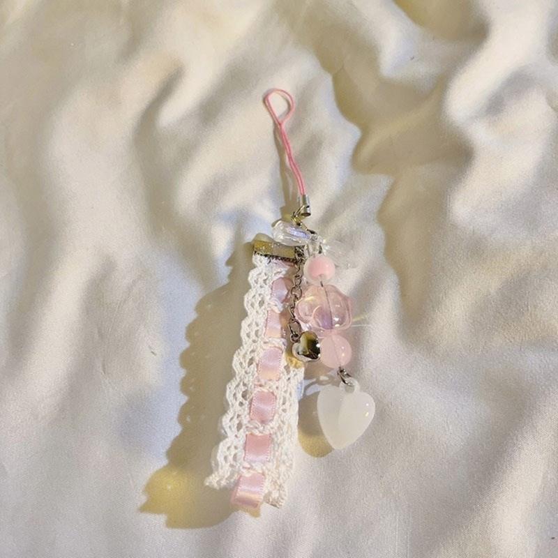 Stylish Beads Phone Chain Charming Decorations Suitable for Phones and Bag