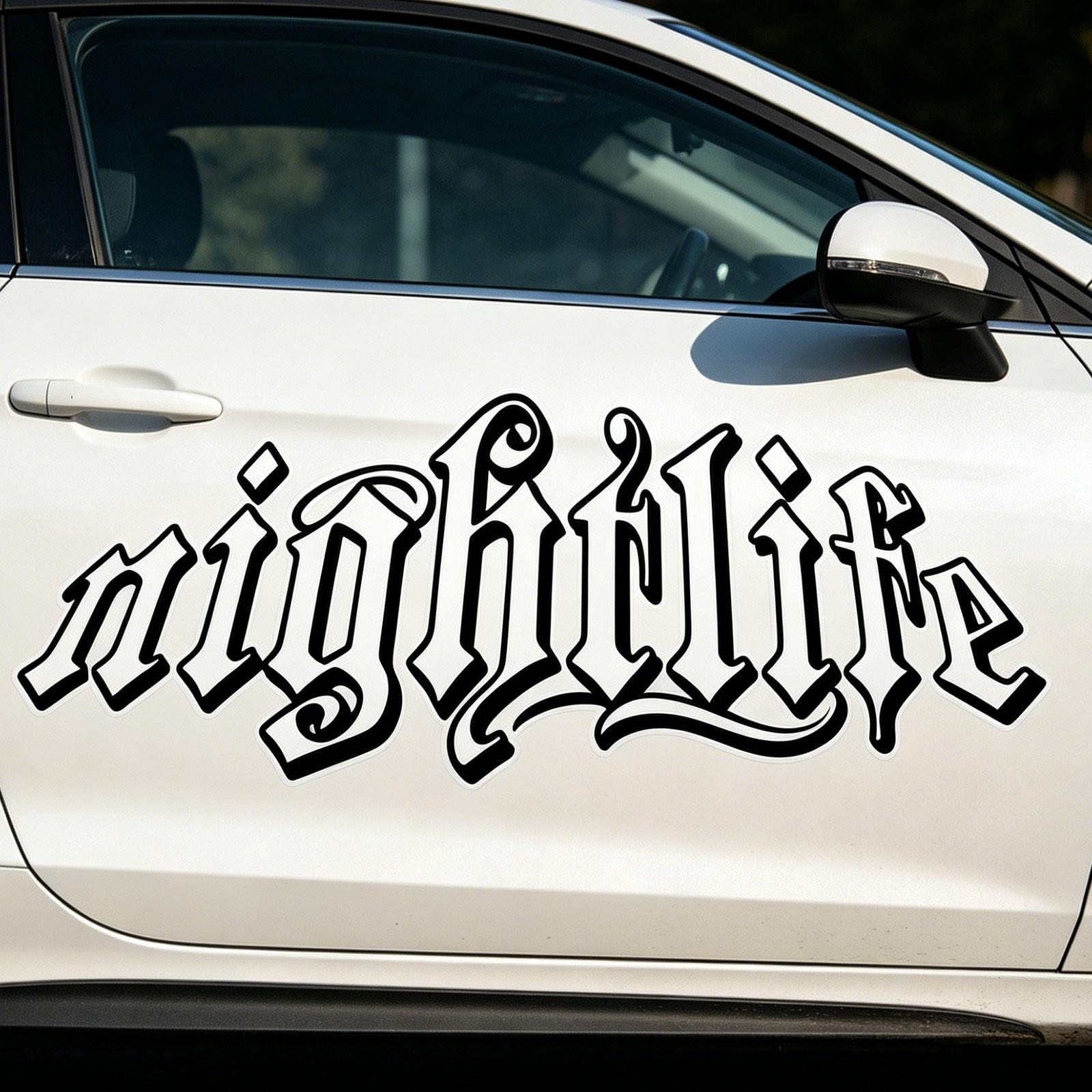 

Car Sticker Decal Automotive Gift Novelty Simple Installation for Driving Outdoor Party SUV чорний