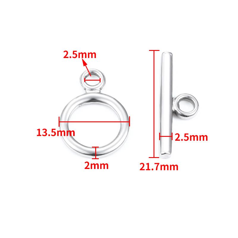 Nahtloser Edelstahl OT Verschluss für Schmuck DIY: Halskette & Armband Verbindungsset