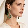 European and American irregular water drop earrings, foreign trade light luxury style earrings, niche high-end earrings for women