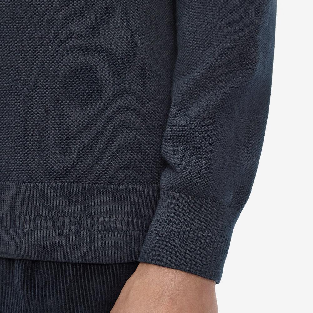 Fred Perry [Sharp] Pique Stitch Knit - Navy Afpm2531309-608