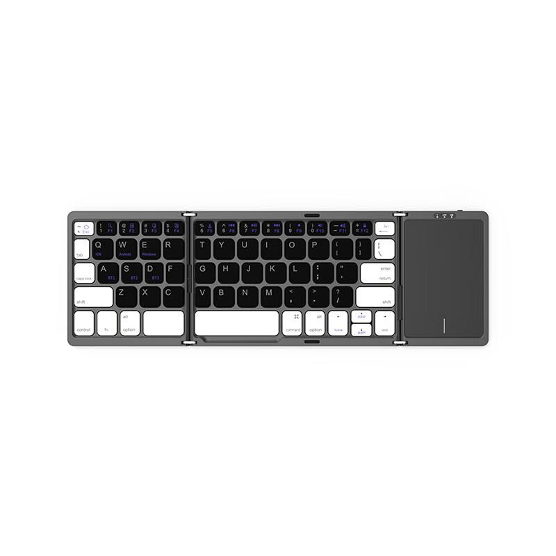 Ally Portable Tri-Fold Bluetooth Keyboard with Touchpad