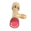 1/4''‑5/16'' Brass  Control Valve for Refrigerant Charging Hose R410A Brass  Control Valve Valve  Control Valve