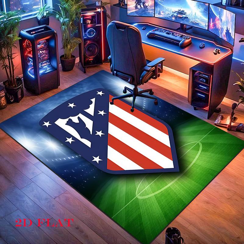 Atleti Carpet Rug for Living Room Bedroom Home Sofa Decoration,Kids Play Nonslip Floor Mat