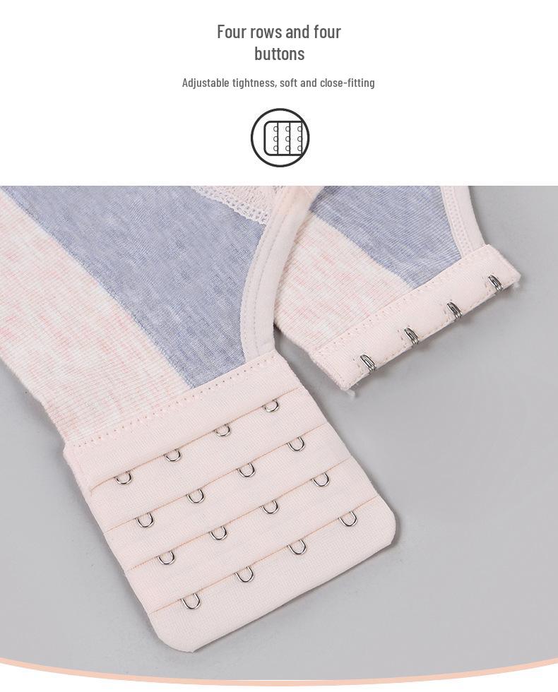 Women's Maternity Seamless Lace Trim Nursing Bra - No-Ammonia, One-Piece, Postpartum Breastfeeding Support.