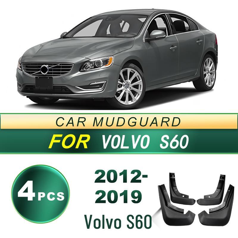 Soft Rubber Mud Flaps for Volvo S60 (2012-2019) - No Drill Required for Installation
