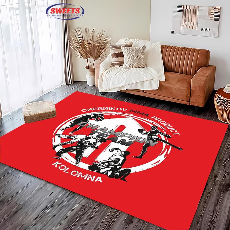 Jiu-Jitsu Warrior Japanese Bjj Gi & Black Belt Mma Rug,Carpet for Living Room Bedroom Sofa Doormat Decor Non-slip Floor Mat Gift