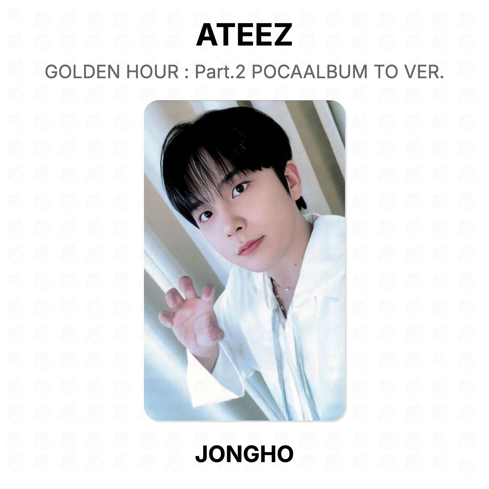 ATEEZ GOLDEN HOUR : Part.2 POCAALBUM TO VER. Official Photocard JONGHO