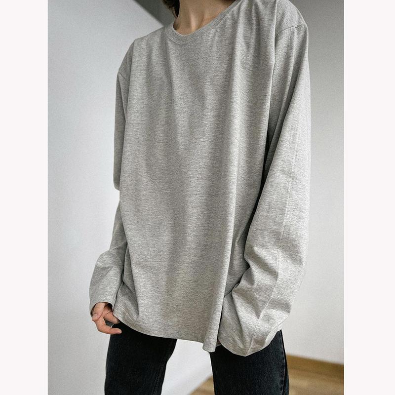 Hirsionsan Basic O-neck 100% Cotton T Shirt Women Loose Oversized Pullover Chic Cusual Tees Female Tops Girl Clothing 16 Colors