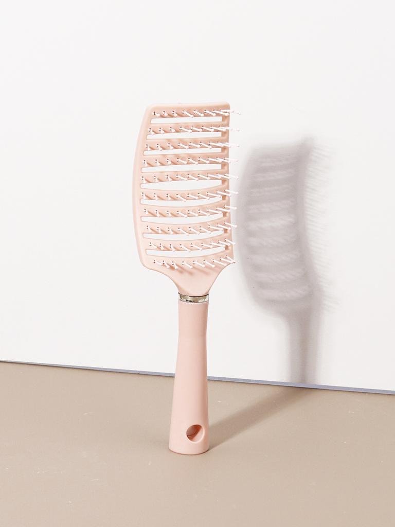 Curling brush - ergonomic handle, hollow design, durable rubber bristles, suitable for all types of hair