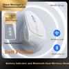 INPHIC X9PRO Wireless Ergonomic Vertical Mouse Office Silent Laptop Mouse 58° Support Anti-Pinch 4-Level DPI Gray