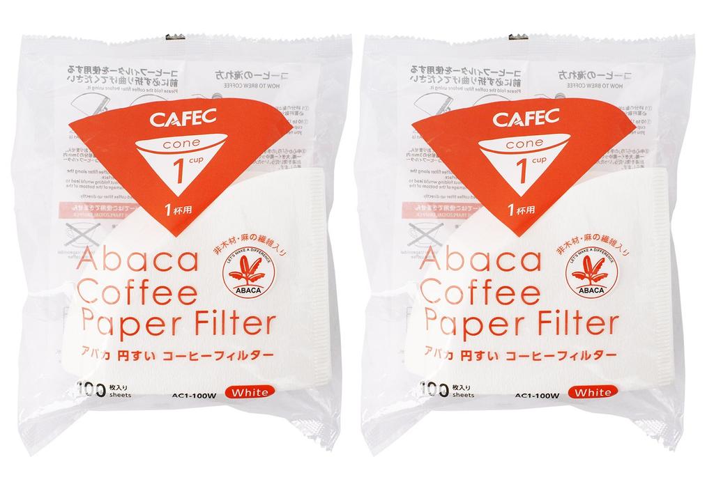 Sanyo Sangyo Coffee 100 Filters Per 200 Filters Filters, Abaca, Conical, Single-Cup, Pack, White, Total, AC1-100W