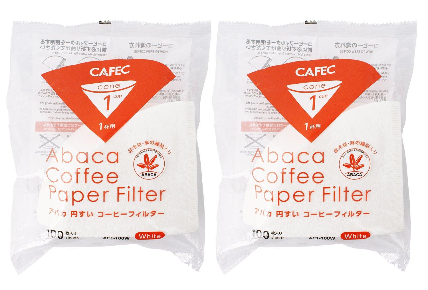 

Sanyo Sangyo Coffee Filters, Abaca, Conical, Single-Cup, 100 Filters per Pack, White, 200 Filters Total, AC1-100W