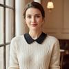 Elegantes unechtes Kragen-Perlenrand-Hemdkragen-Accessoire Modisches Kleid Blusen-Dekor Für Damen