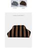 2025 Versatile Striped Knitted Handbag: Cloud Design, Large Capacity, Color Block, Daily Use.