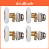 Bathroom Pulley Shower Door 4pcs Sliding Glass Door Wheels Nylon Copper Roller Cabinet Eccentric Pulleys Bearing Roller Hardware