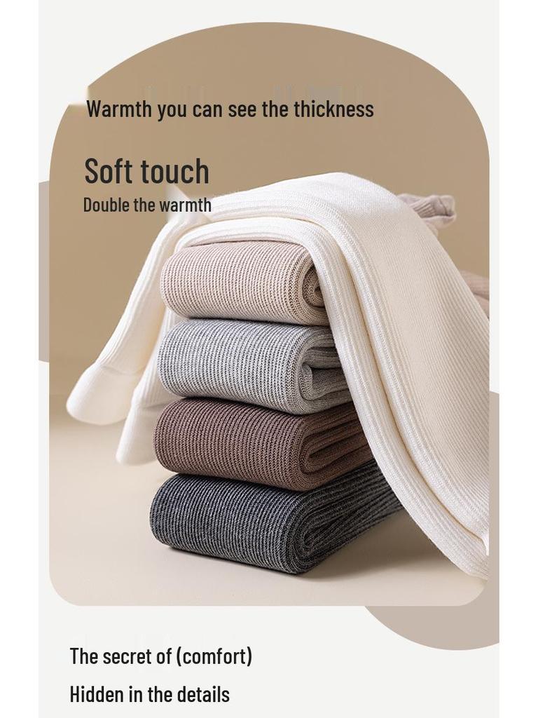 Winter Fleece-Lined Baby Leggings: Warm, Open-Crotch, Thickened One-Piece Pants for Children