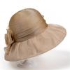 Sun Hat Women'S Beach Bucket Hat Organza Flower Mother Sun Hat Sunscreen Basin Hat