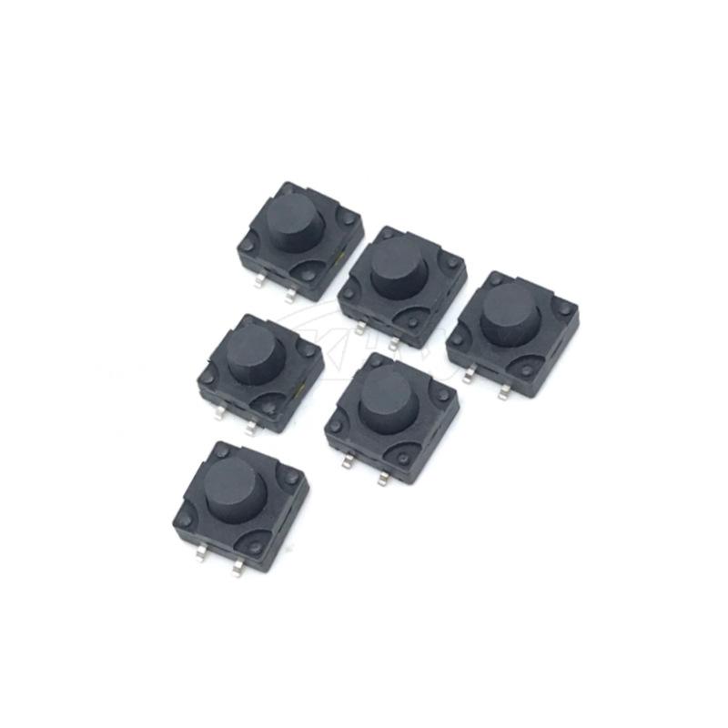Waterproof Dustproof Tactile Switch: 12x12 Mm In Various Heights (5.8/6/7/8/9/10 Mm)
