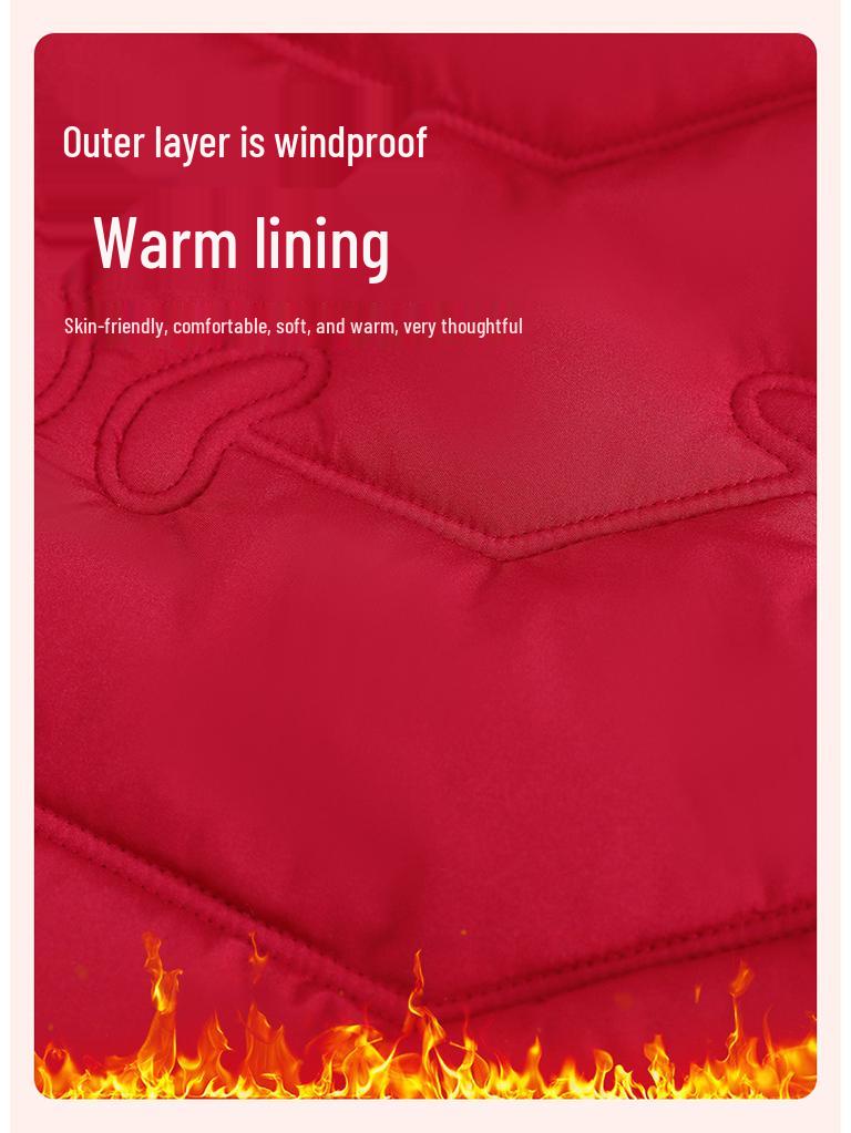 Mom's 2025 Winter Short Cotton Jacket: Women's Middle-Aged & Elderly Embroidered Thickened Fashion Coat