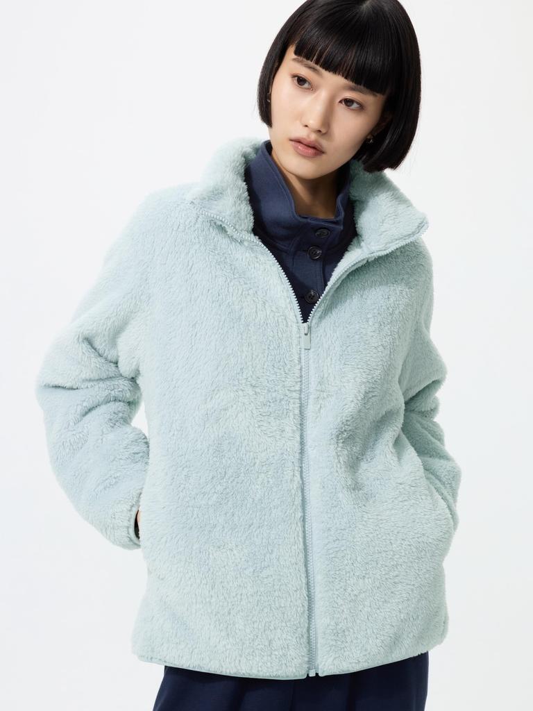 Uniqlo Japan Fur Leaf Fleece Full Zip Jacket