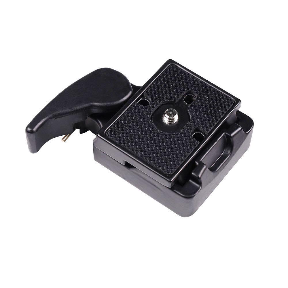 Quick Release Camera Tripod Head Stabilizer Slider Base with Macro Plate & Mount Extension