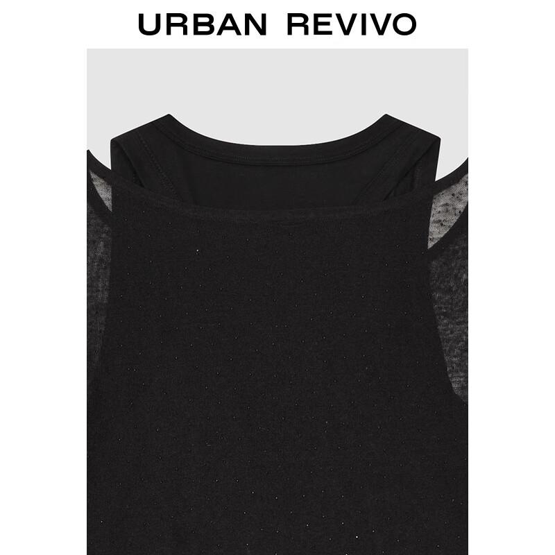 UR Women's Rhinestone Two-Piece Knit Top Set