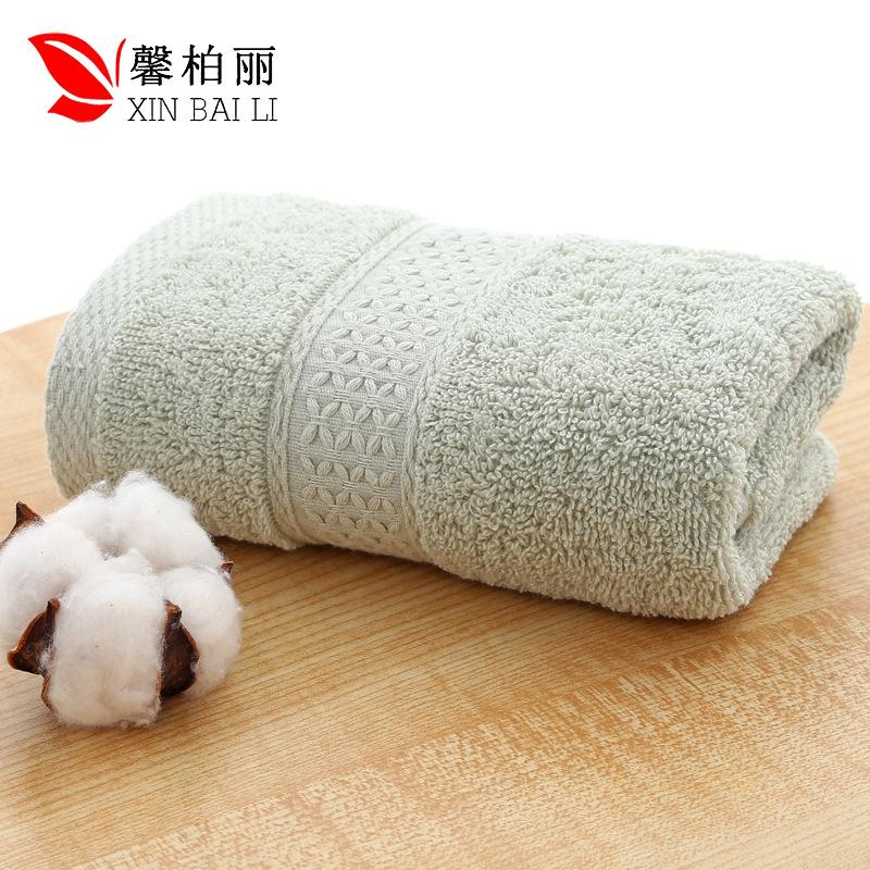Pure Cotton Towel Plain Towel Water-absorbing Cotton Household Medium and High-grade Cotton Towel 12 Colors