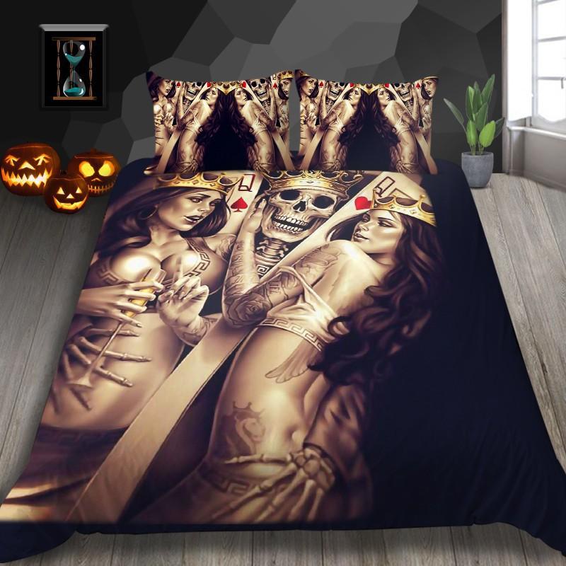 3D Digital Printing Quilt Set Three-Piece Game Cartoon