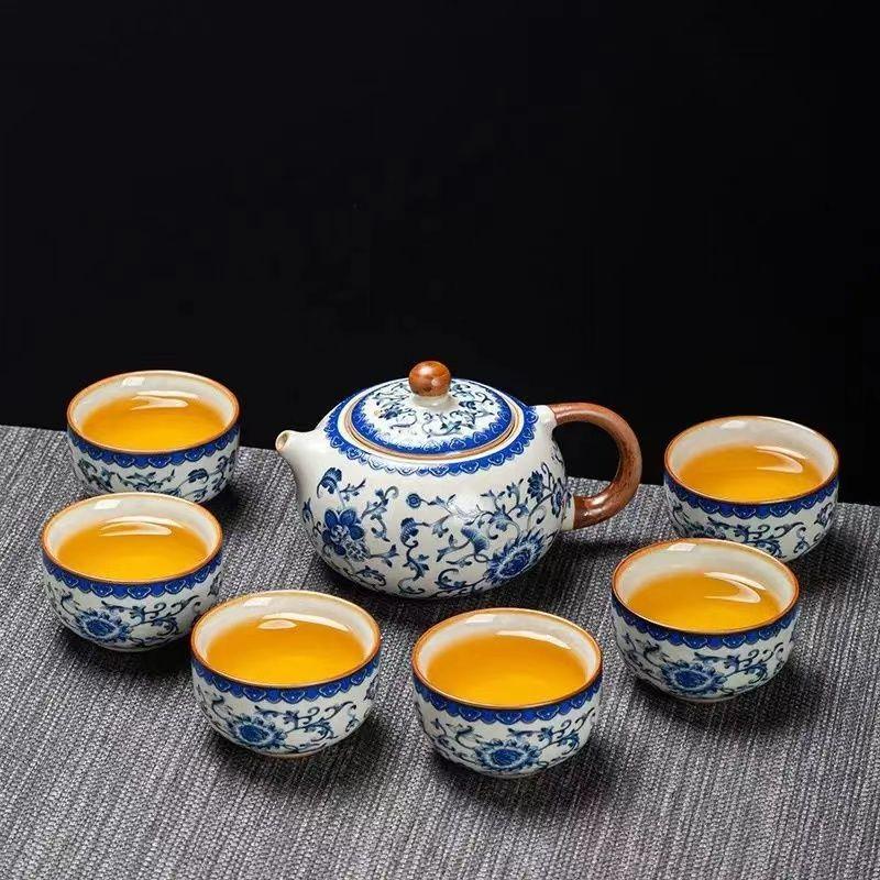 Underglaze Ceramic Xishi Tea Set