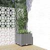 Planter with Light Trellis 40x40x136 Cm PP