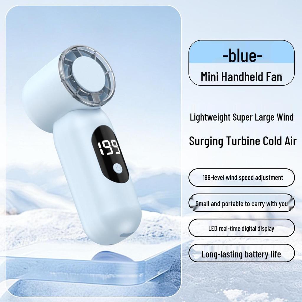 Ventilatore Portatile Mini Senza Pale USB Ricaricabile per Studenti e Scrivanie