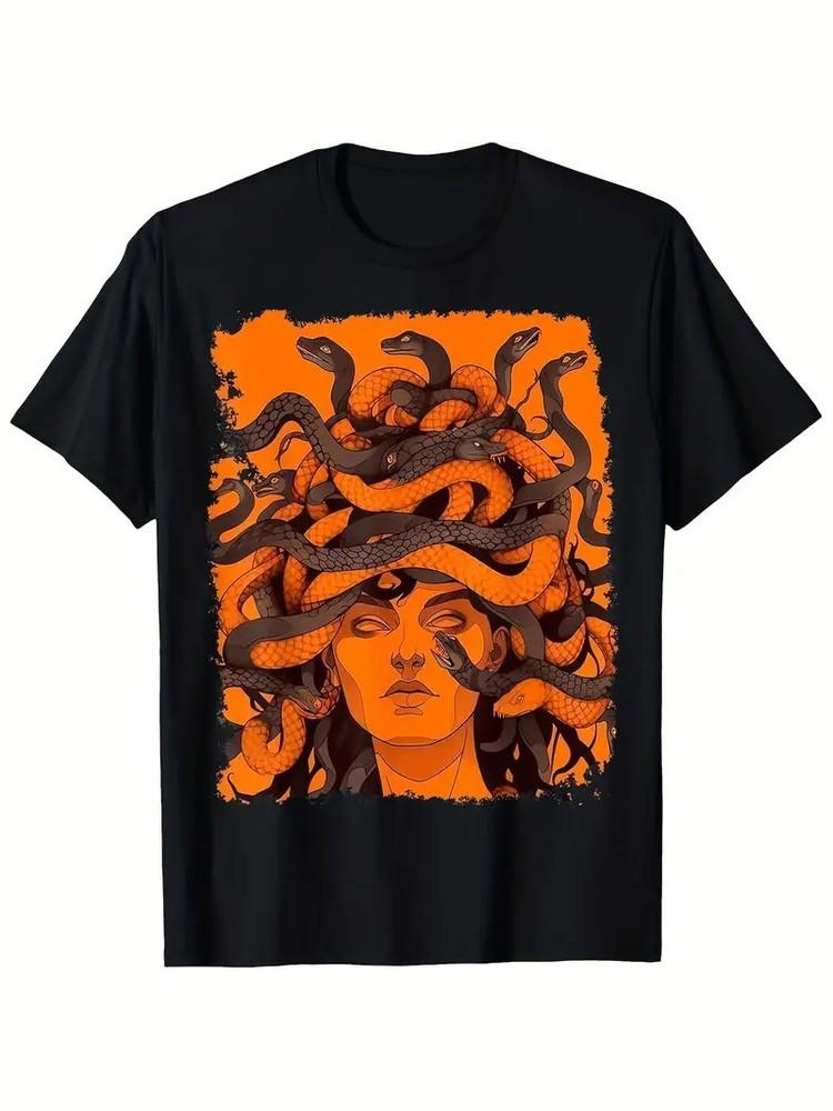 

180g Medusa Orange T-Shirt 4XL