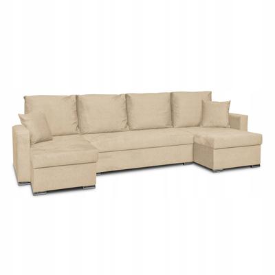 Bella BIG Corner Sofa Bed with Sleeping Function Beige