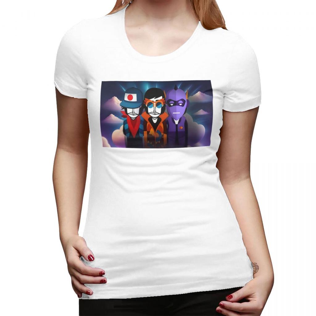 Incredibox Music Video Game TShirt for Women Crew Neck Streetwear T Shirts Womens Short Sleeve Summer Clothes Tops
